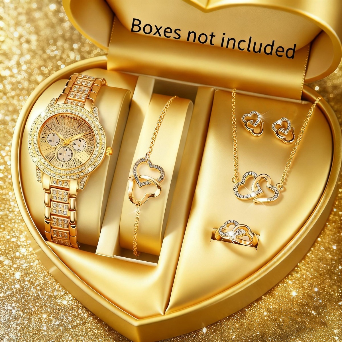 Luxury Watch Case Travel - Reloj de lujo con diamantes de