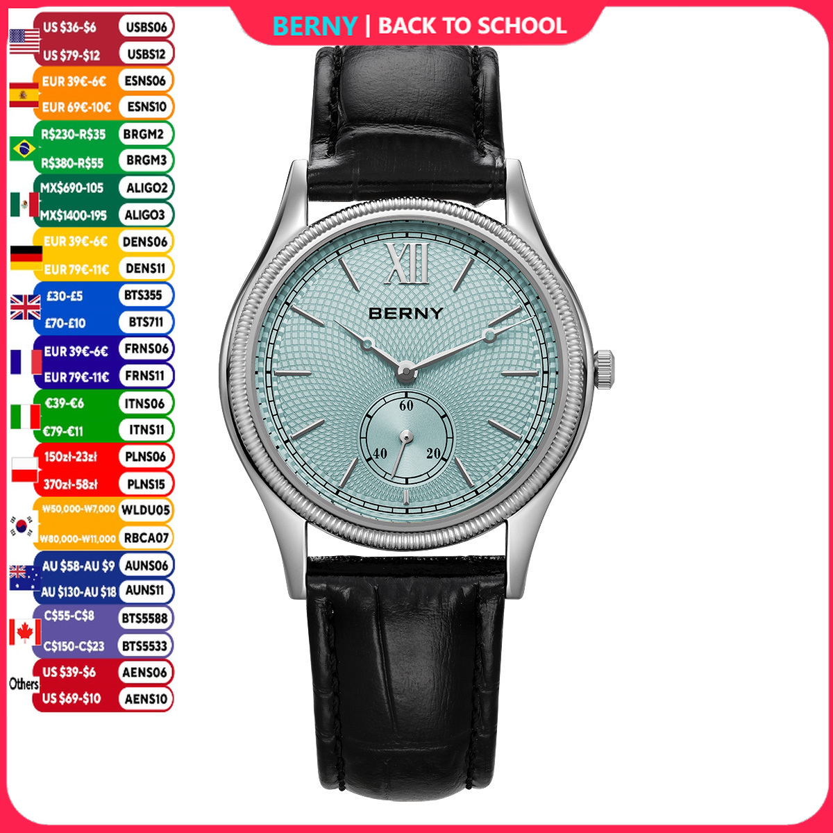 Luxury Watch On Sale - Relojes BERNY para hombre, reloj de