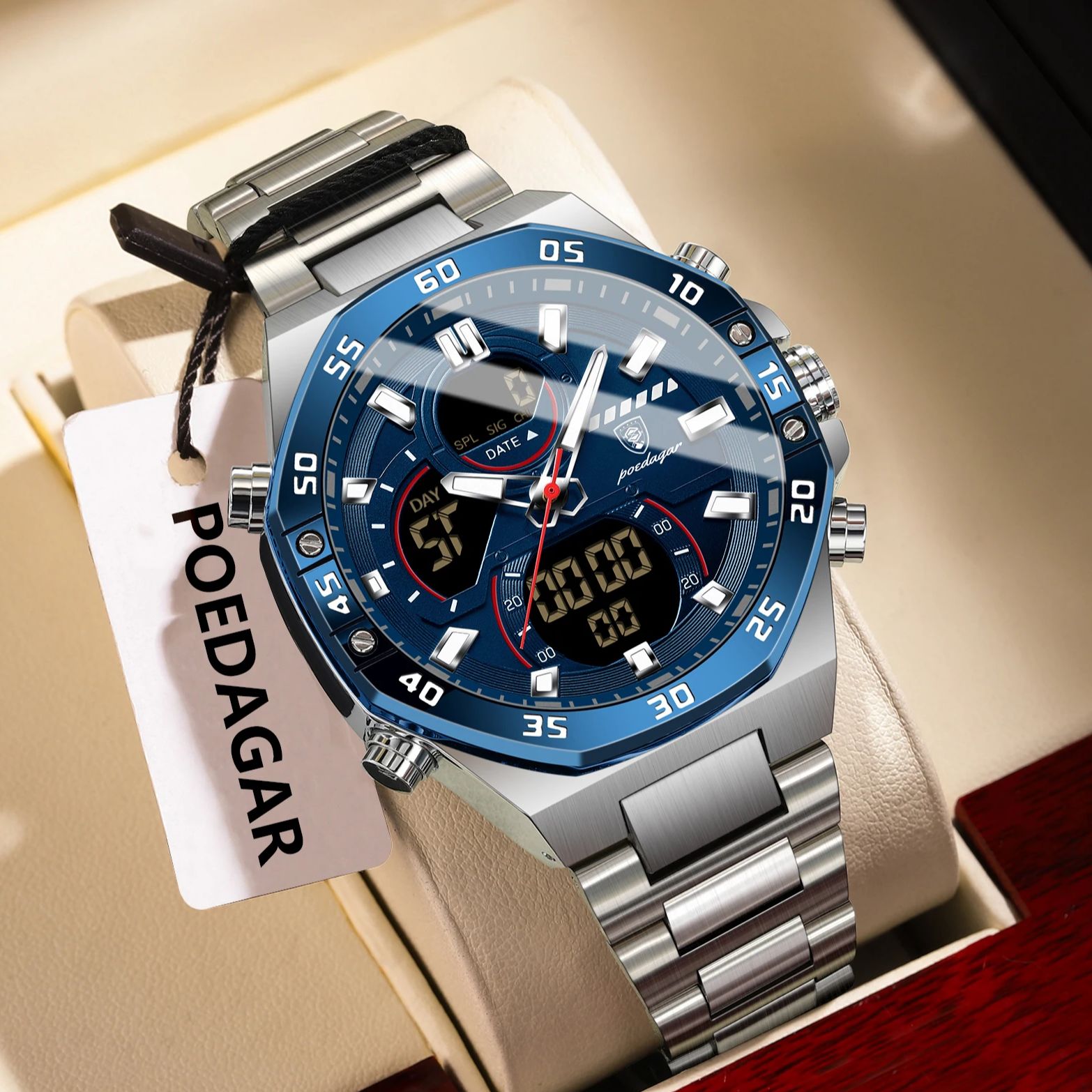 Minute Repeater Watch - POEDAGAR, reloj superior para hombre, reloj