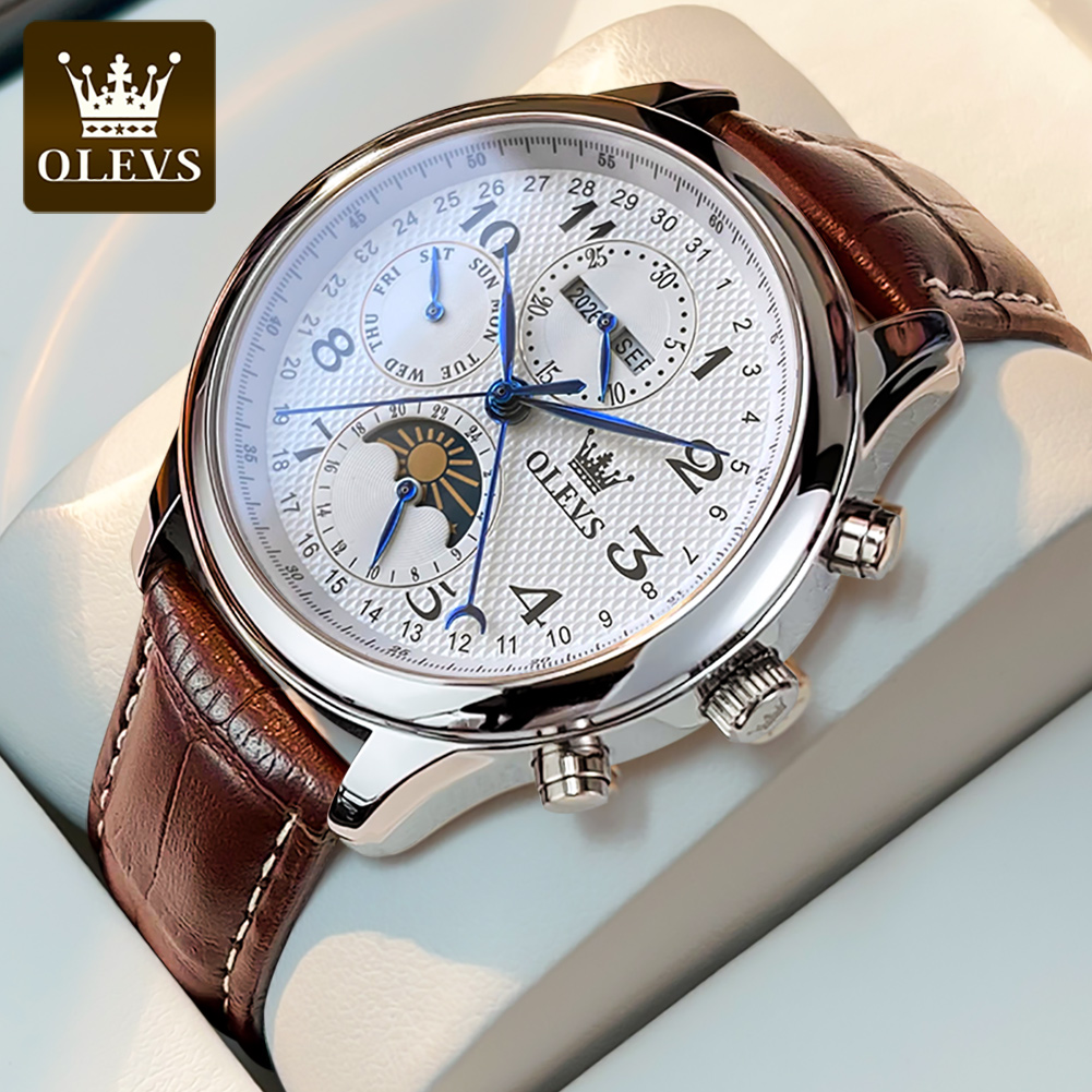 Luxury Watch On Sale - Relojes OLEVS 6667 con Fase Lunar