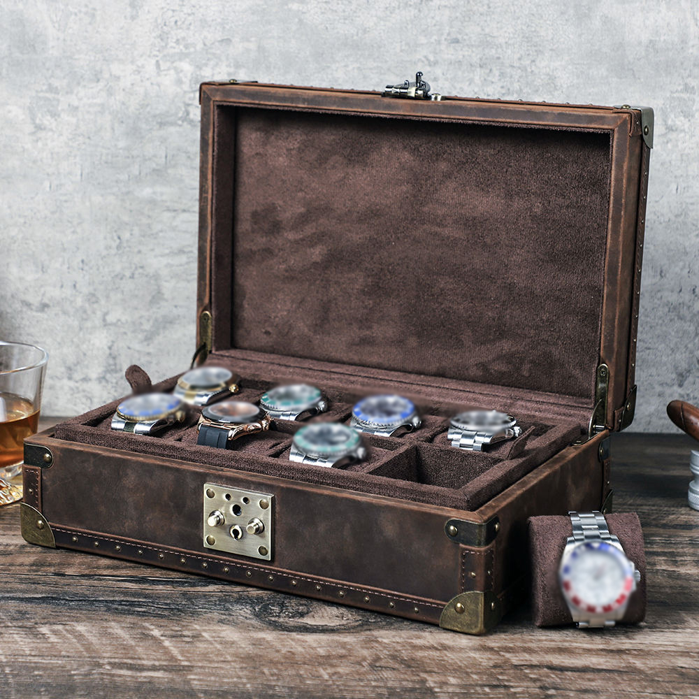 Luxury Watch Case Travel - Estuche de Reloj Personalizado de Cuero