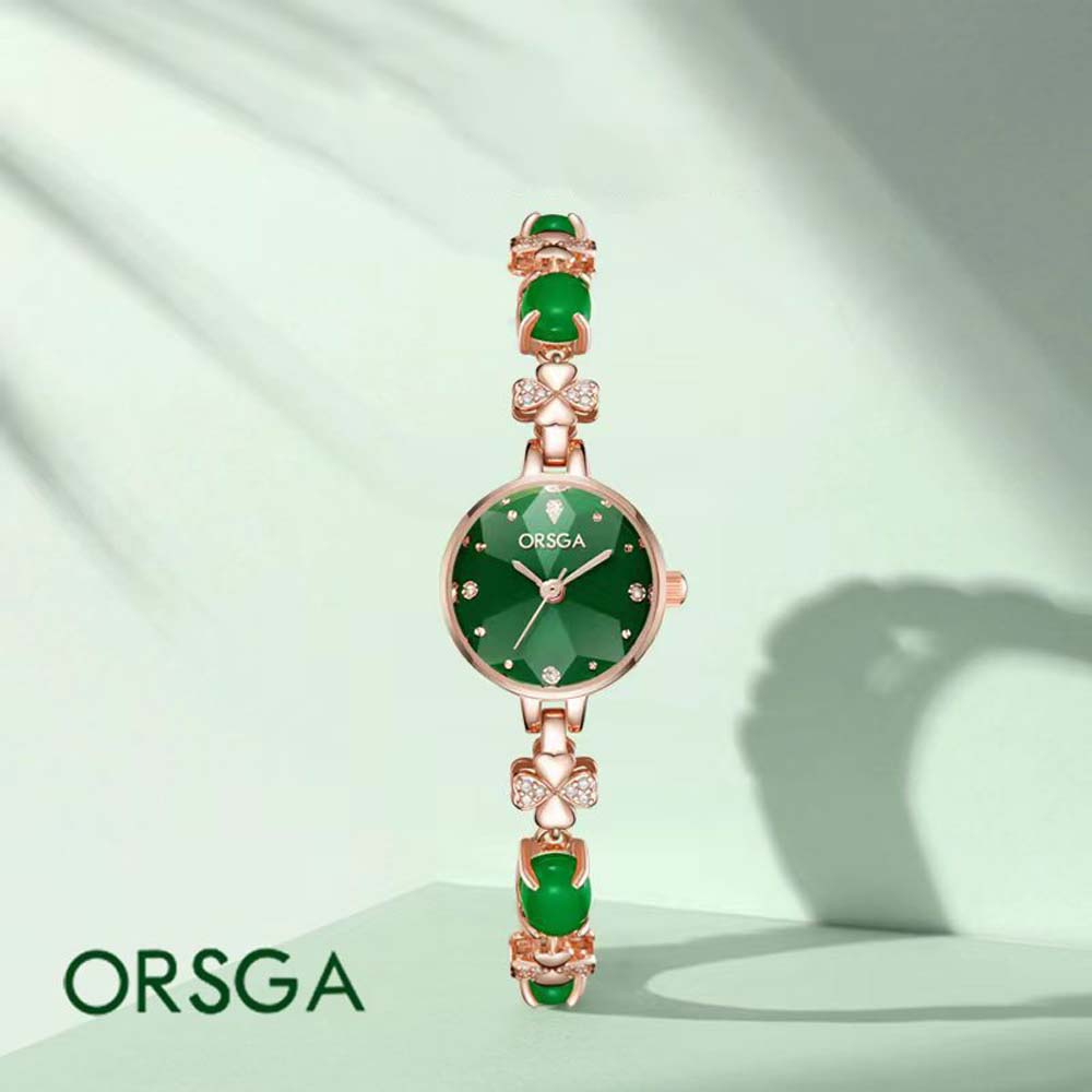 Luxury Watch Grade - ORSGA Reloj de cuarzo verde pequeño