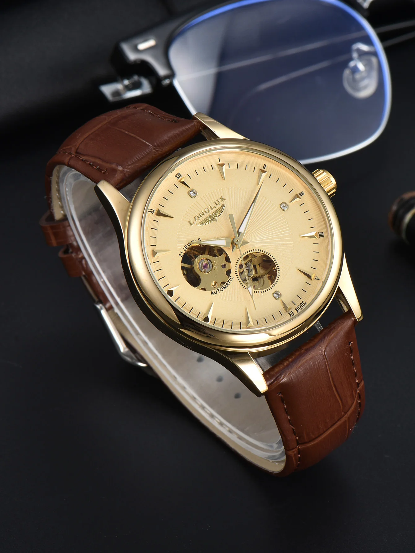 Luxury Watch On Sale - Reloj Automático LONGLUX, Estilo Elegante, Relojes