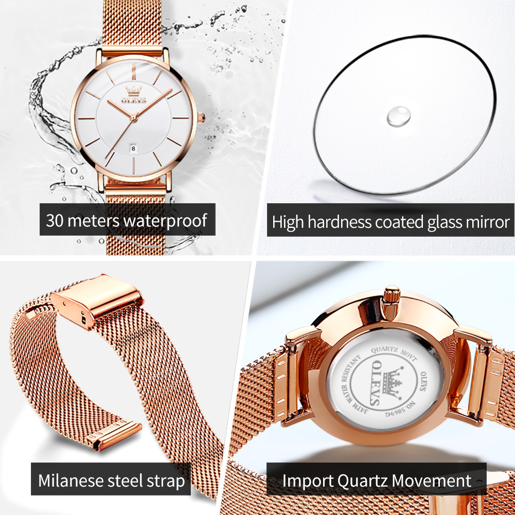 OLEVS reloj de mujer 5869 eleg - Luxury Watch Cheap reseña y precio