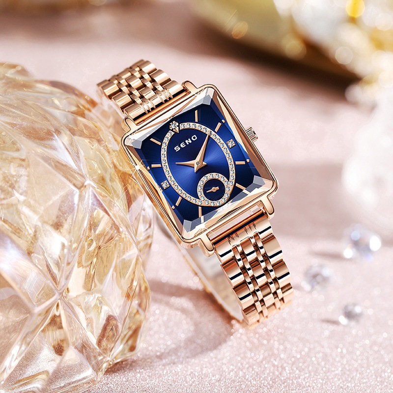 Reloj de cuarzo cuadrado de lu - Luxury Watch In The World reseña y precio