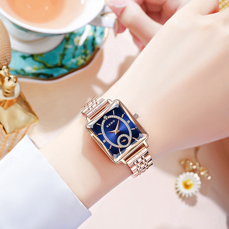 Reloj de cuarzo cuadrado de lu - Luxury Watch In The World reseña y precio
