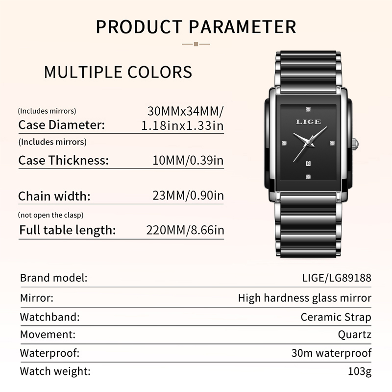 LIGE, nuevos relojes de lujo p - Luxury Watch Case Travel reseña y precio