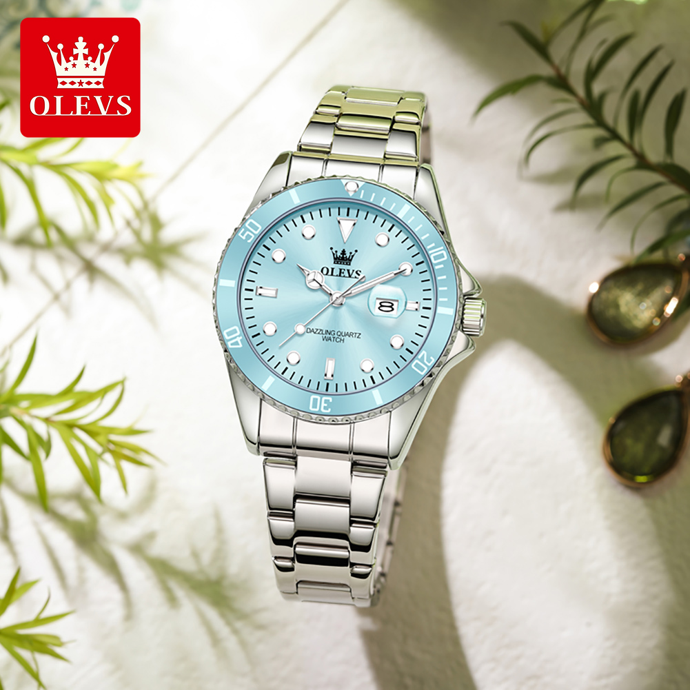 OLEVS-reloj de cuarzo resisten - Luxury Watch Cheap reseña y precio