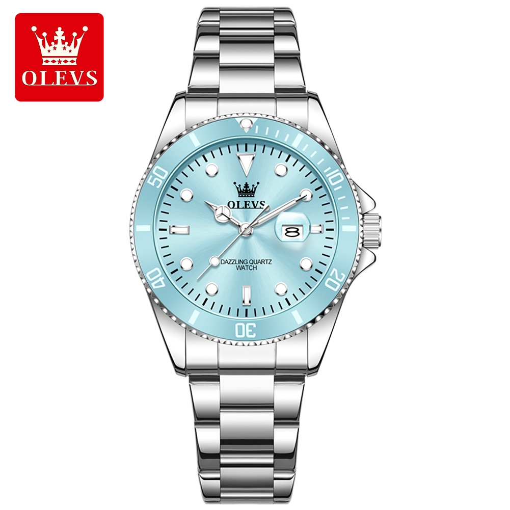 OLEVS-reloj de cuarzo resisten - Luxury Watch Cheap reseña y precio
