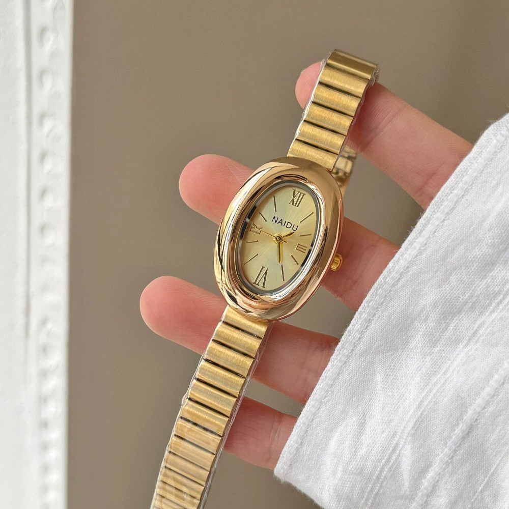 Reloj de cuarzo ovalado dorado - Luxury Watch Index reseña y precio