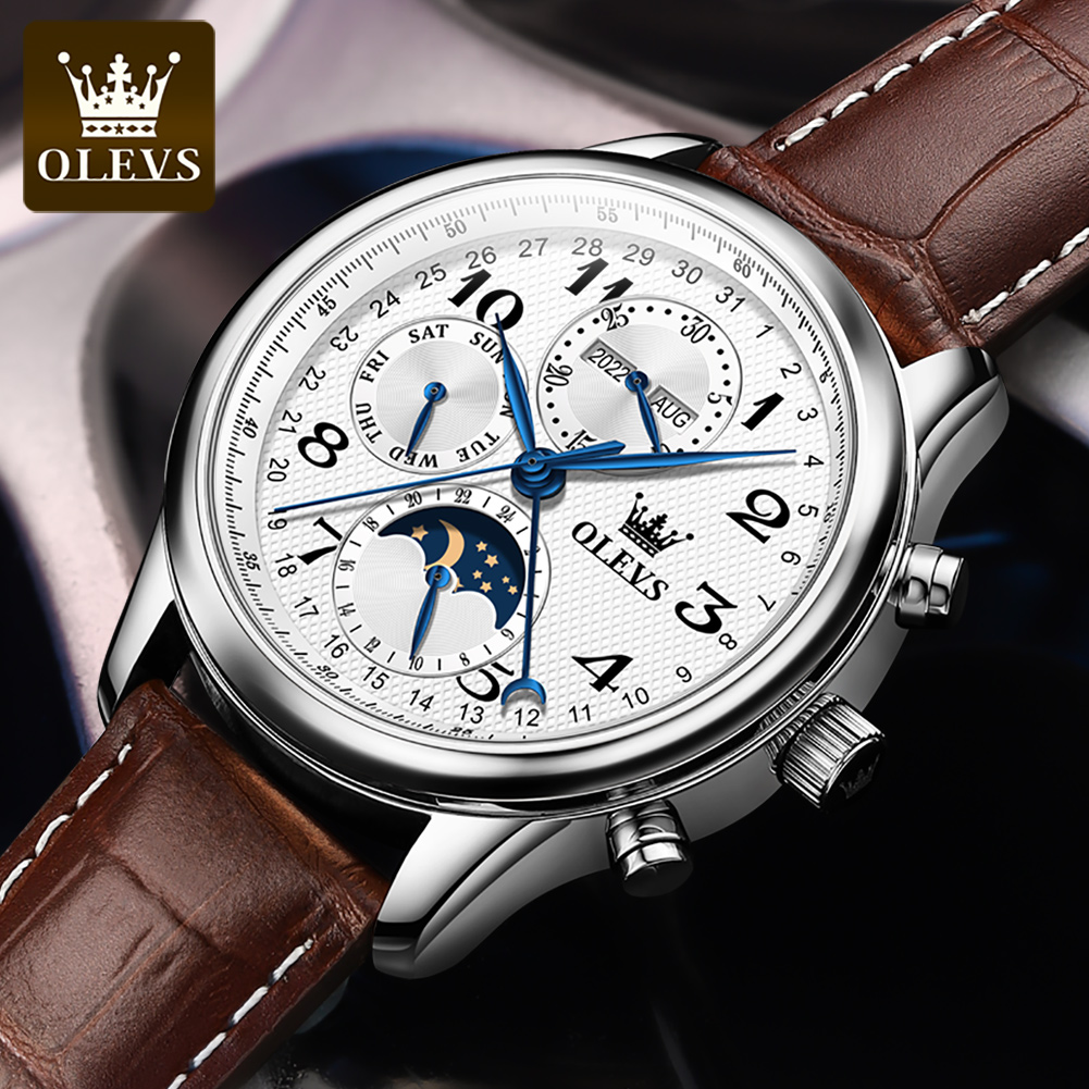 Relojes OLEVS 6667 con Fase Lu - Luxury Watch On Sale reseña y precio