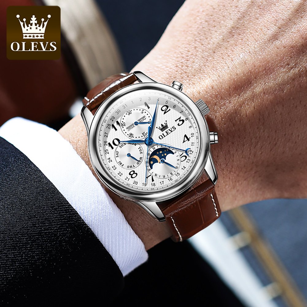 Relojes OLEVS 6667 con Fase Lu - Luxury Watch On Sale reseña y precio