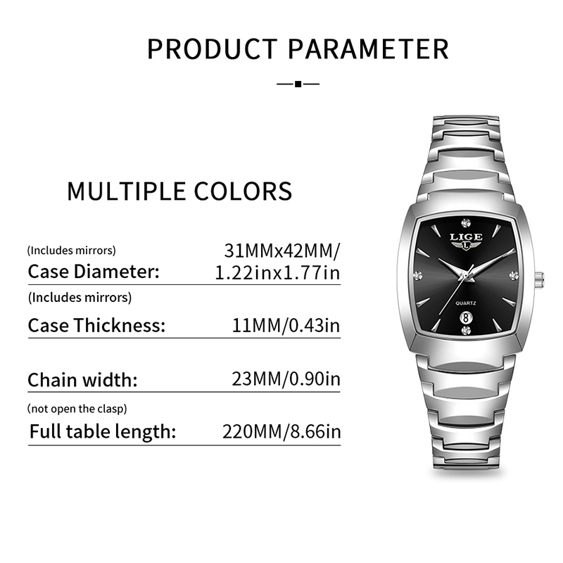 Reloj LIGE para mujer, reloj d - Luxury Watch For Women reseña y precio