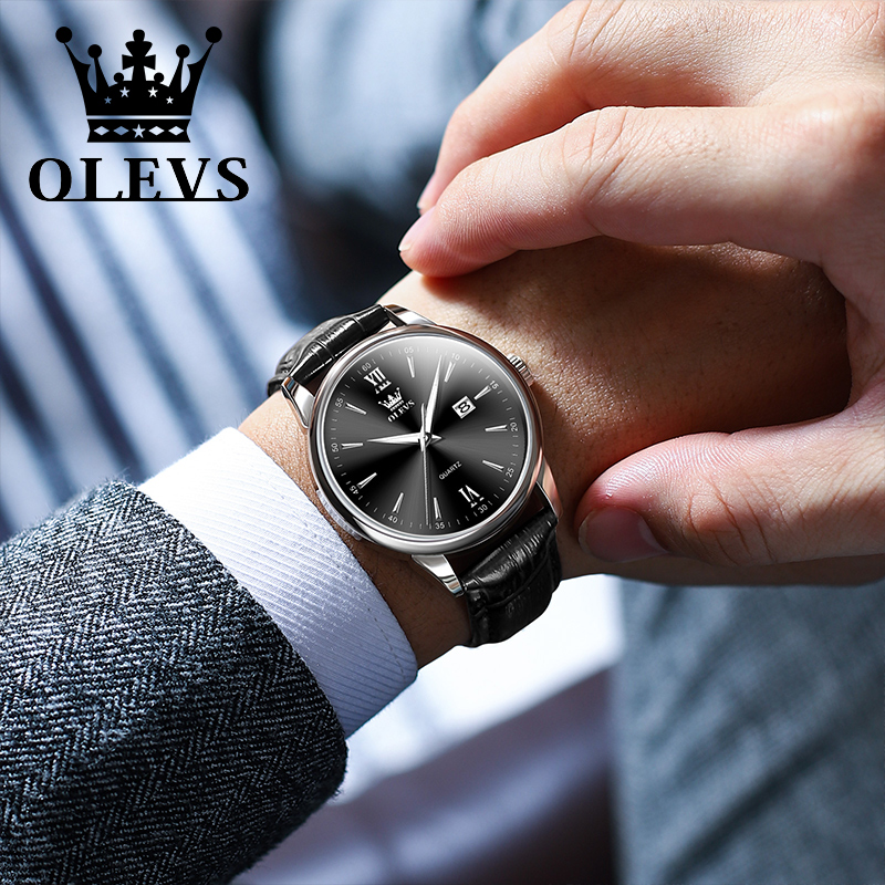 OLEVS-reloj de cuarzo para hom - Luxury Watch Manufacturers reseña y precio