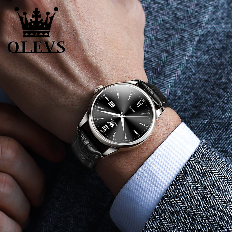OLEVS-reloj de cuarzo para hom - Luxury Watch Manufacturers reseña y precio
