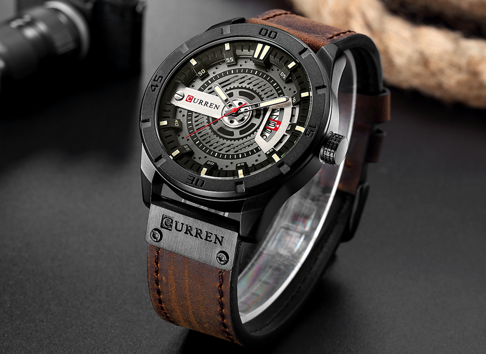 Reloj de lujo marca CURREN, re - Luxury Watch Manufacturers reseña y precio