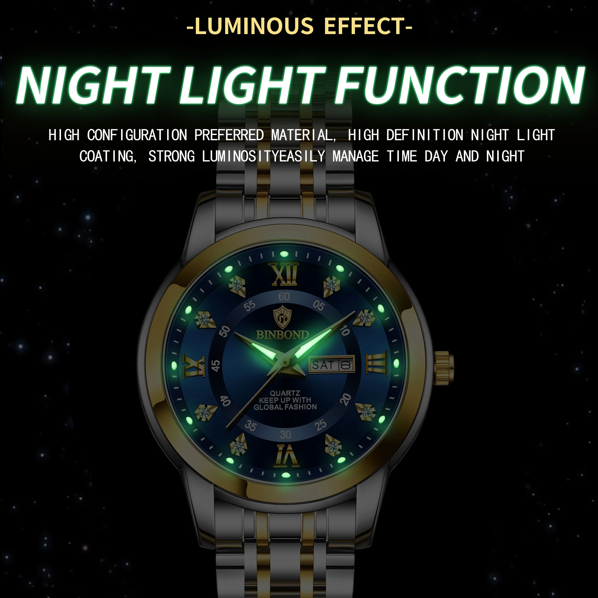 BINBOND B7169, relojes de cuar - Luxury Watch Index reseña y precio