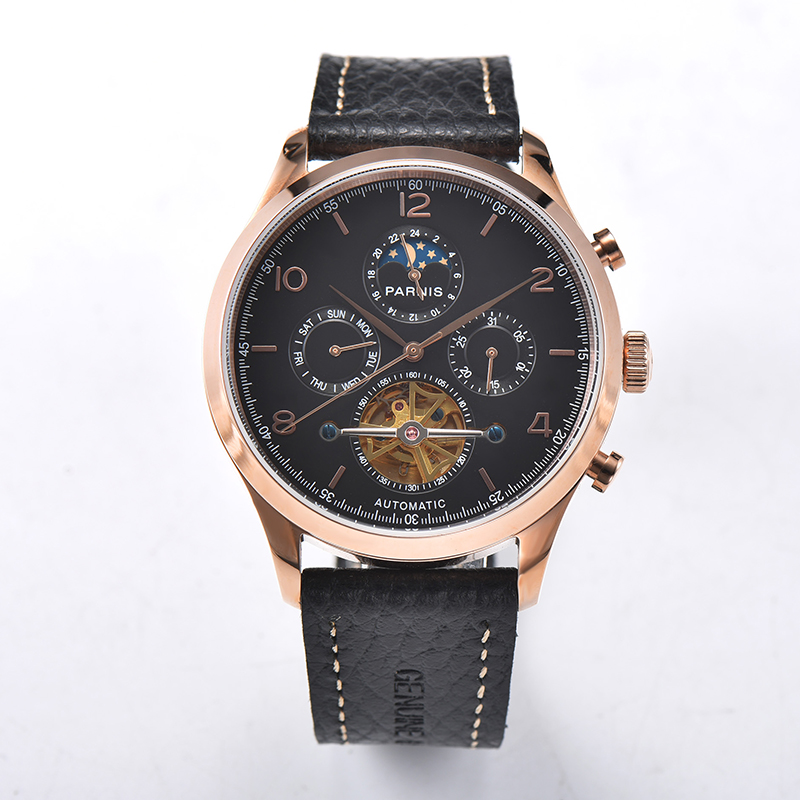Parnis 43 mm Esfera blanca Mov - Minute Repeater Watch reseña y precio