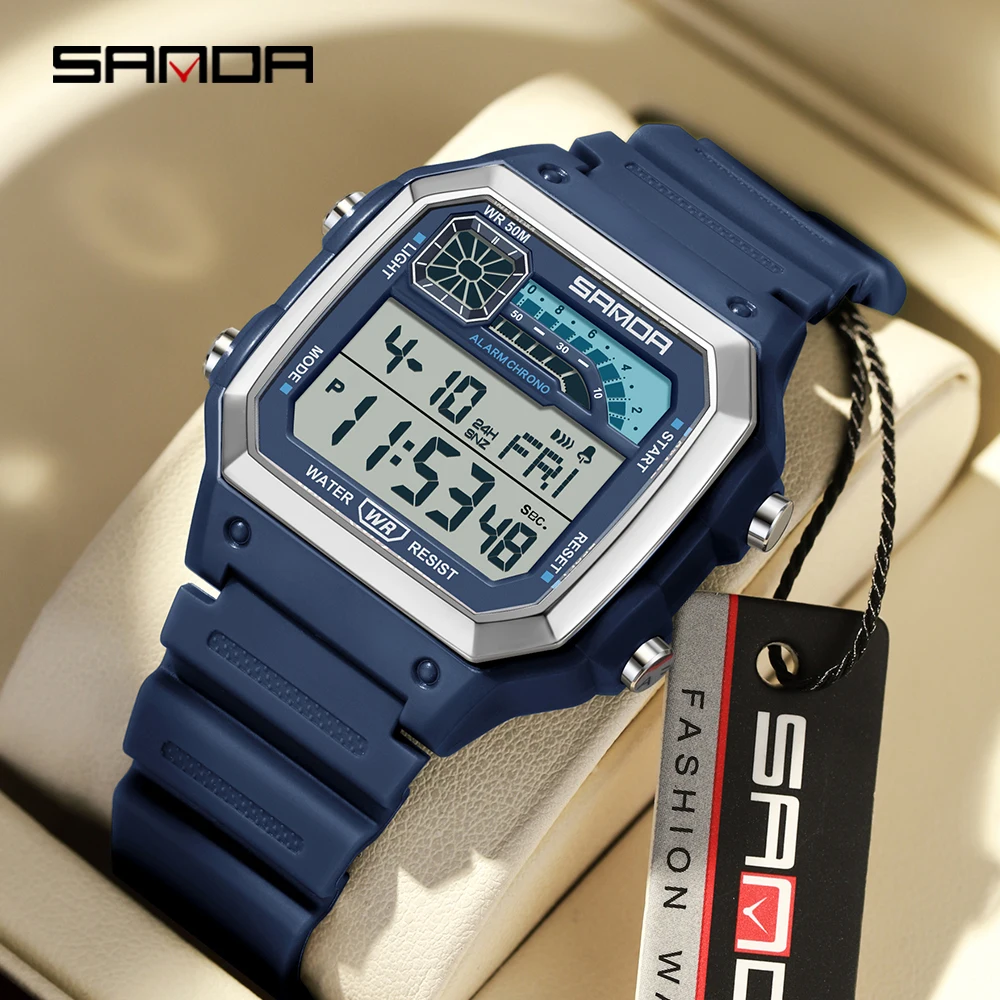 Reloj electrónico SANDA 6196,  - Minute Repeater Watch reseña y precio