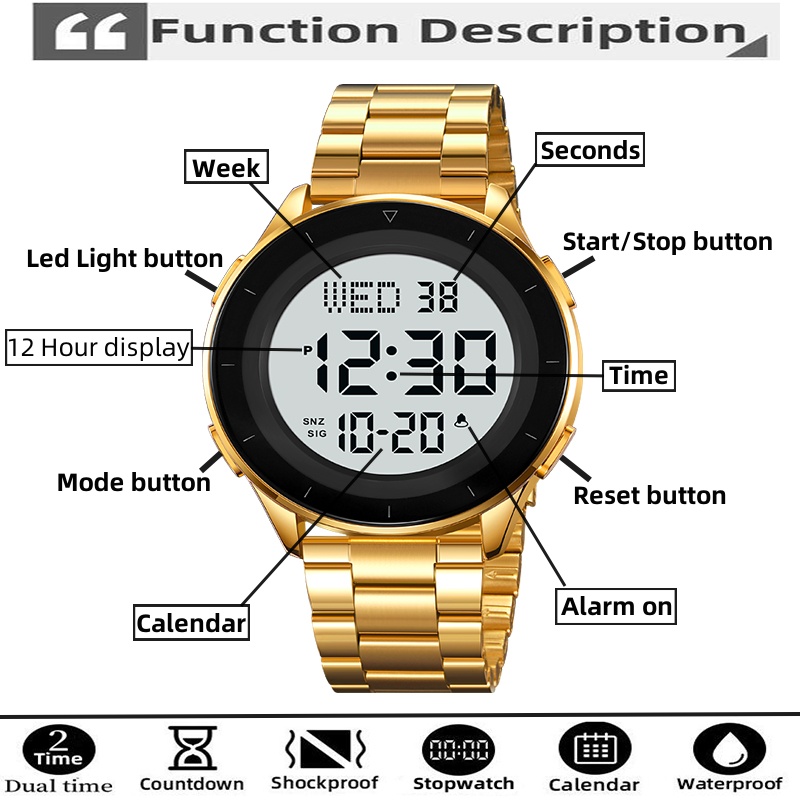 Skmei-Reloj de pulsera Digital - Minute Repeater Watch reseña y precio