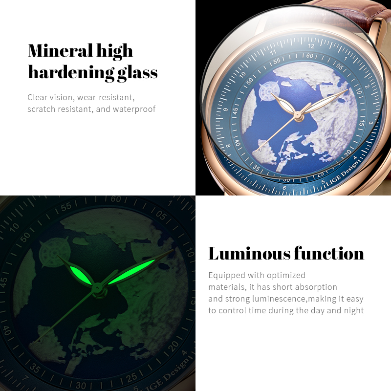 Reloj de pulsera LIGE 2026, nu - Luxury Watch Manufacturers reseña y precio